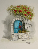 La porte bleue